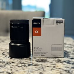 Sony 50mm f1.8 Lens