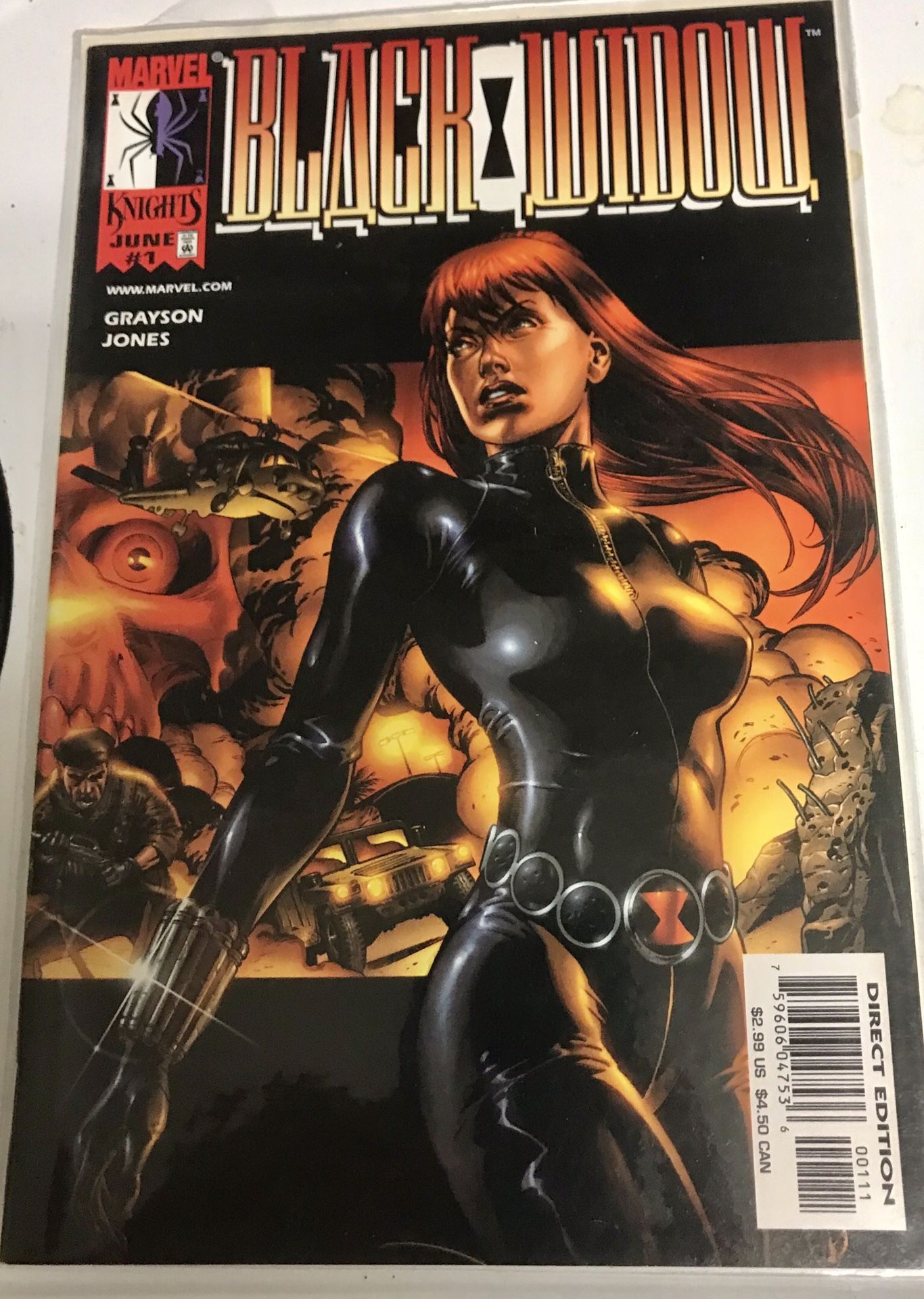 Direct Edition Marvel Knights Black Widow #1