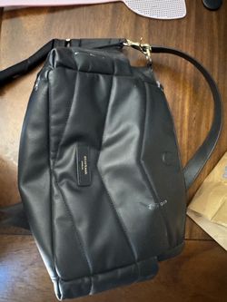 Storksak Aria Leather Compact Changing Bag - Black