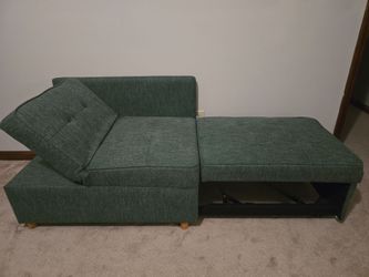 Green lounge couch