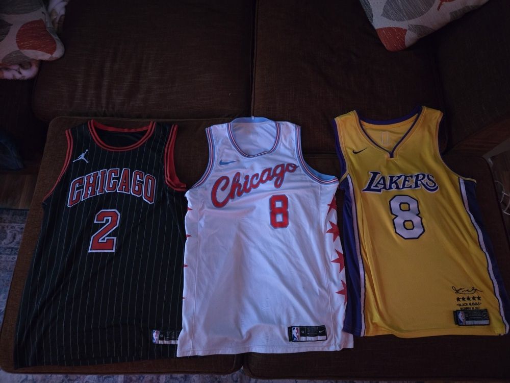 3 NBA Jerseys Size 52