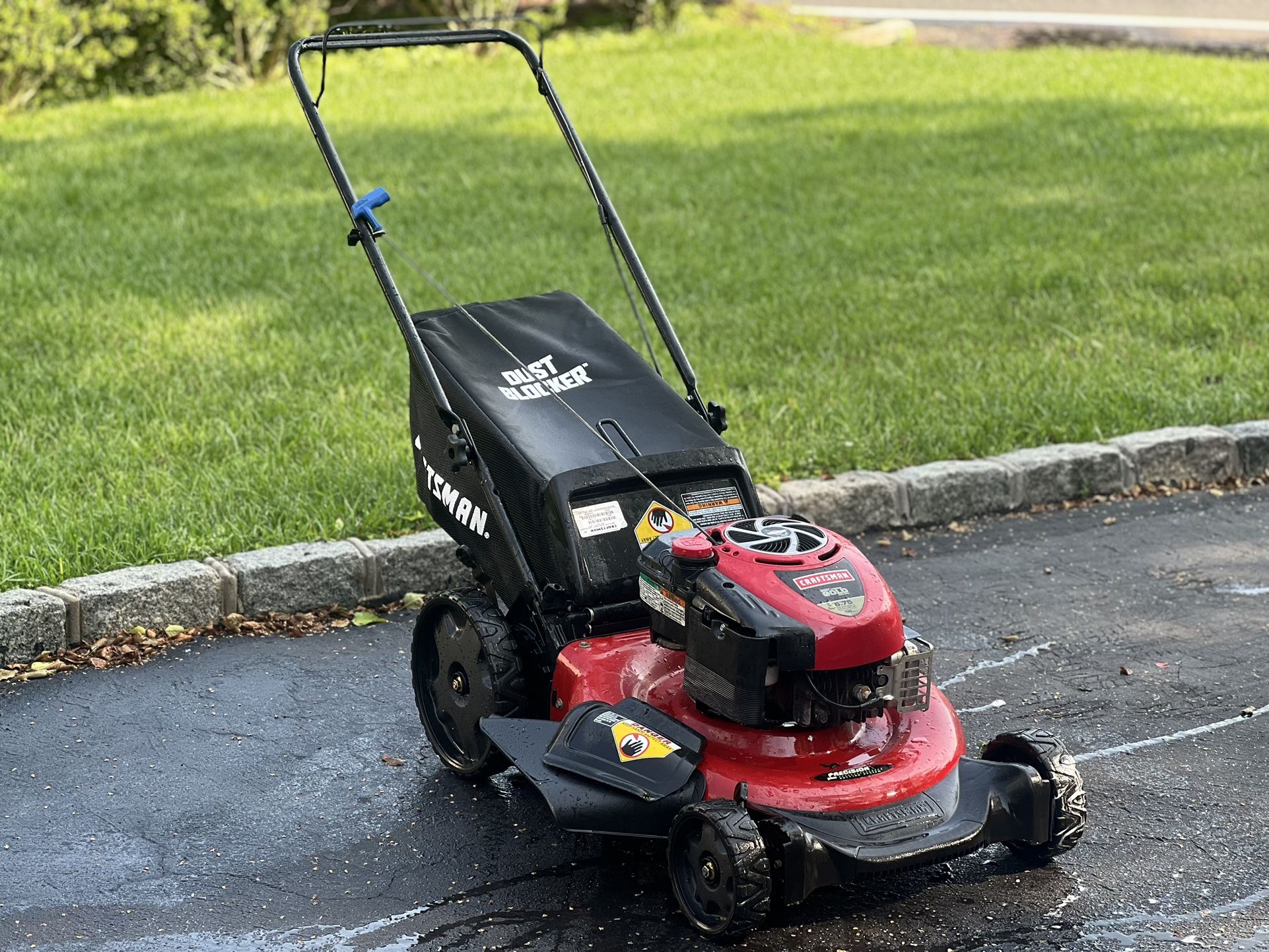 Craftsman Gold 190cc 21” Lite Weight PUSH Lawn Mower with Built In Deck Spout & MORE