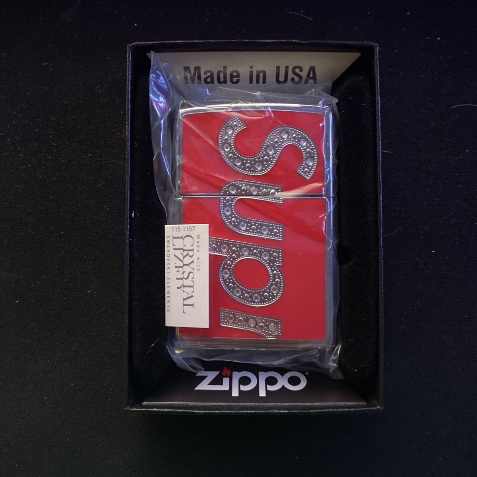 Supreme Swarovski Zippo Lighter