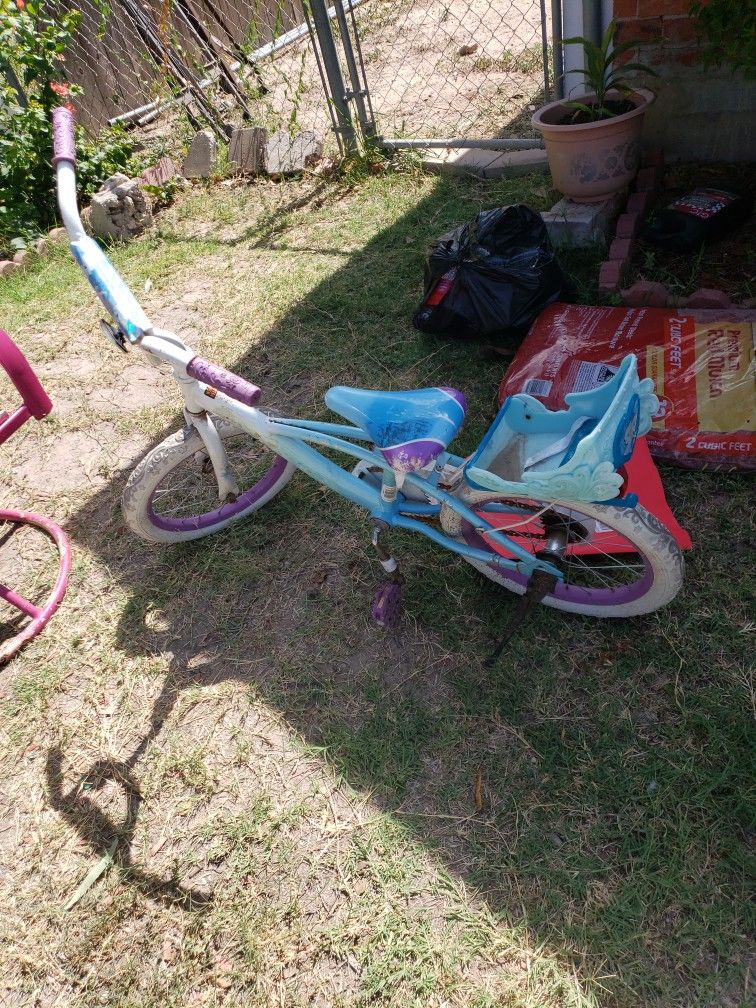 Girls Bike With Seat For Doll