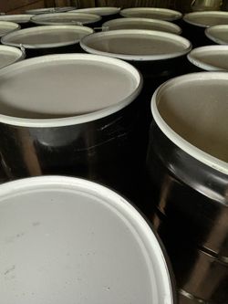 Food Grade 55 Gal Metal Drum w/ Removable Top