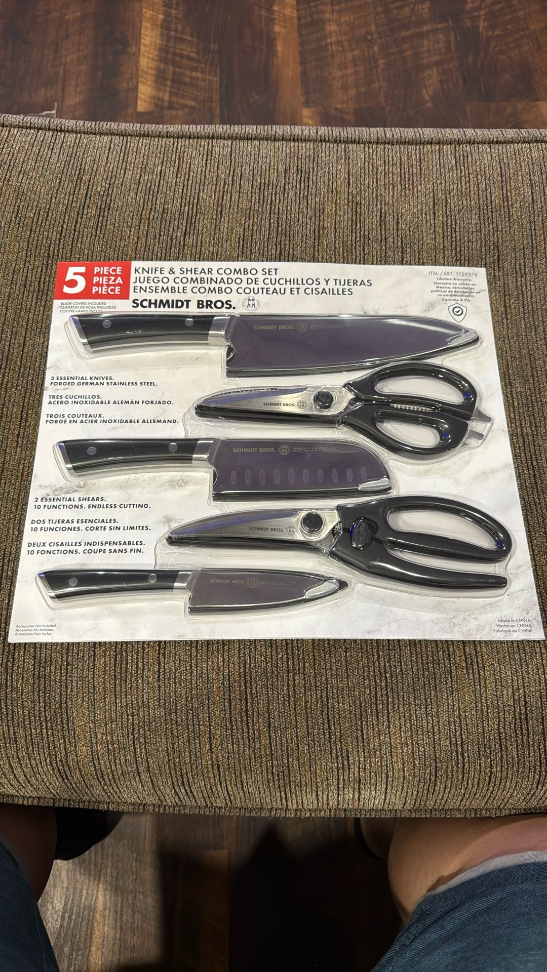 Schmidt Bros. 5 Piece Knife And Shear Combo Set