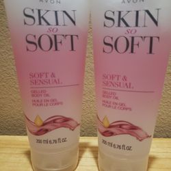 Avon Skin So Soft Gelled Body Oil Set