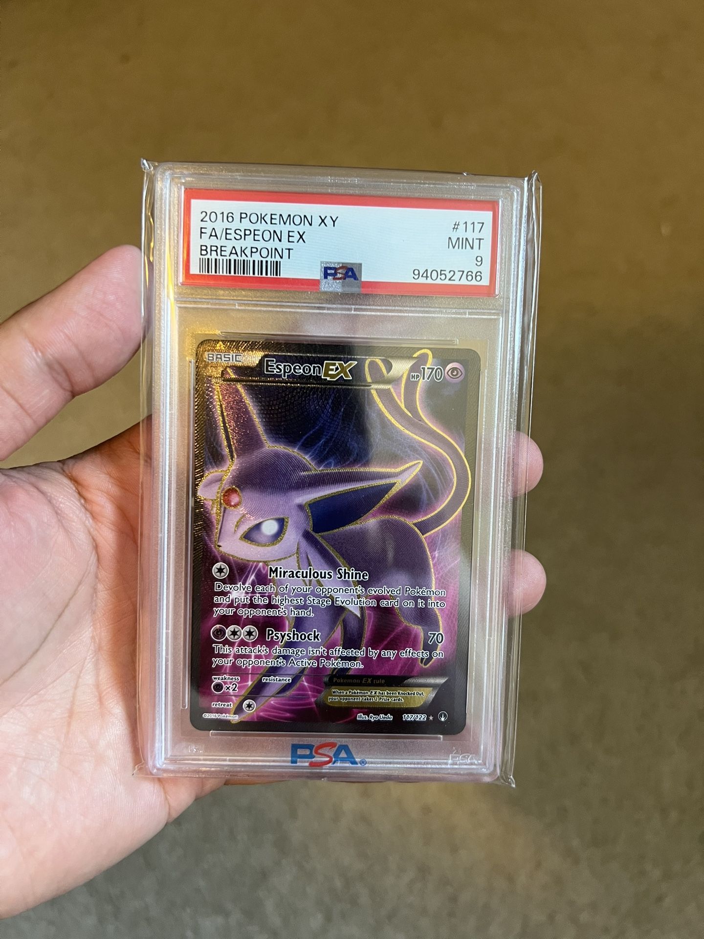 Pokemon PSA 9 Breakpoint Espeon