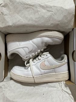 Customized Air Force 1 Sparkling Multicolor Logo