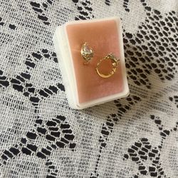 Clip Earrings with gems