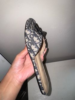 Oblique Monogram Slide Mules