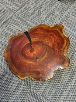 Middle Eastern Carob Wood Table End Table Slab