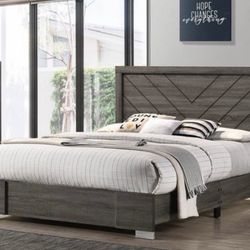 Queen Bed Frame And Mattress/New In Box