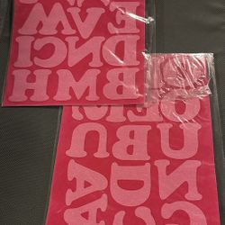2 Packages Of Iron On Letters 