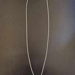 Silver Chain- Rope- 22in