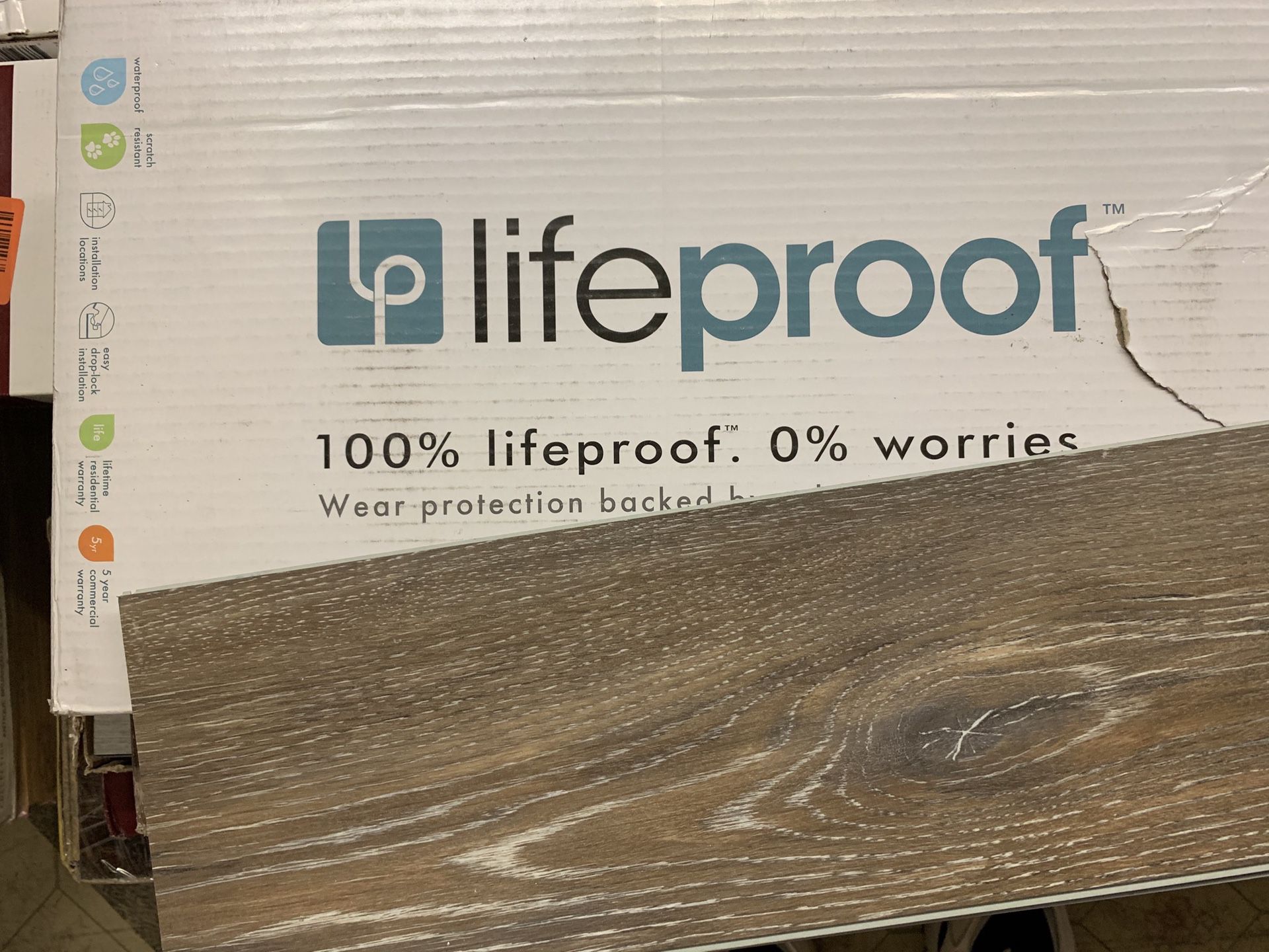 LifeProof Walton Oak Multi-Width x 47.6 in. L Luxury Vinyl Plank Flooring (19.53 sq. ft. / case)