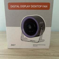 Digital Display Desktop Fan - Like New (Open Box)