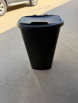 Tall trash bin