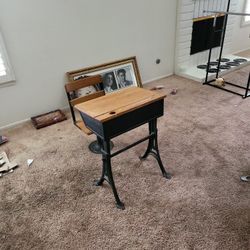 Antique school desk