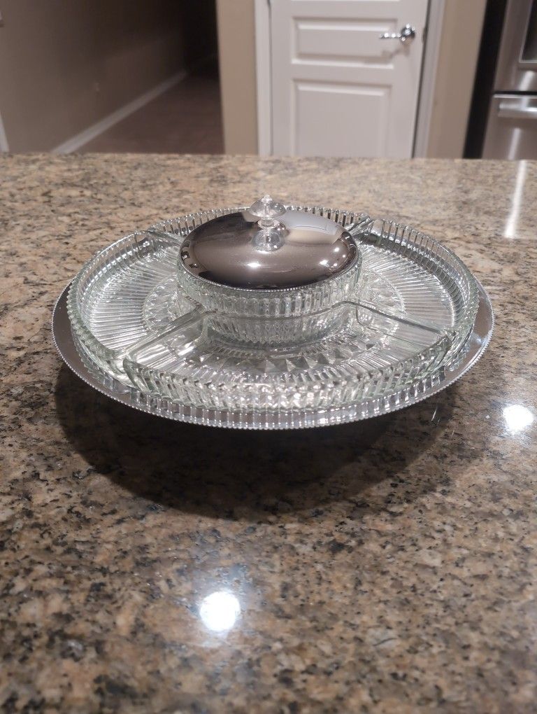 Vintage Kromex Lazy Susan - 14"