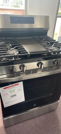 GE 1 year warranty EasyWash Oven Tray 30-in 5 burners 5.3-cu f standing Natural Gas Range )