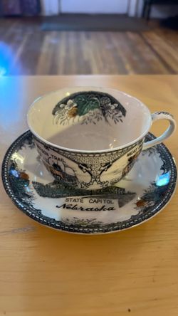 Vintage Souvenir Teacup Nebraska