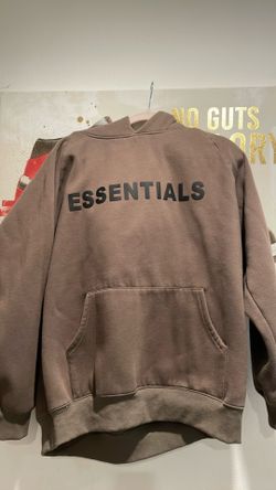 Brown And Black Essentials Hoodie