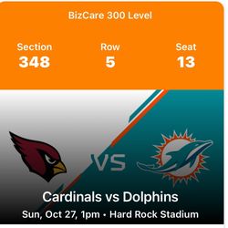 3 Miami Dolphins Tickets And Parking Pass
