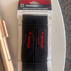 Padded cotton lifting straps. New
