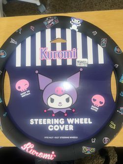 Kuromi steering wheel cover