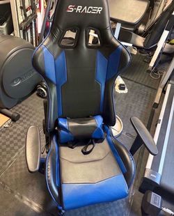 Sracer s racer chair like new, gaming, office, adjustable