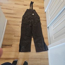 Carhartt Duck Insulated Bib Overall