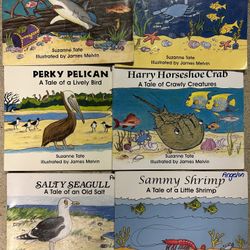 Sea animals themed children's books lot of 6 