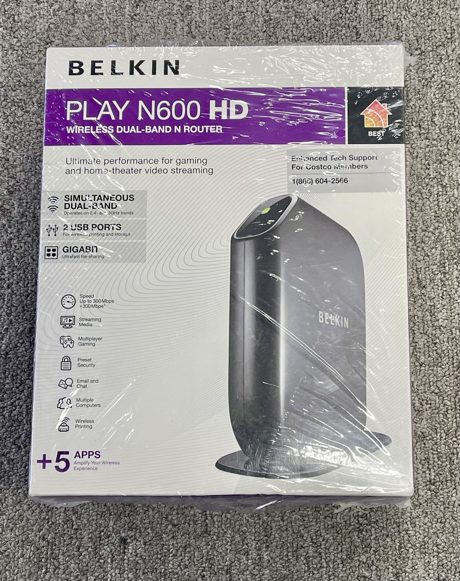 Belkin Play N600 HD Wireless Dual Band N Router 300Mbps