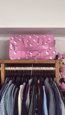 Hello kitty rolling luggage duffel bag