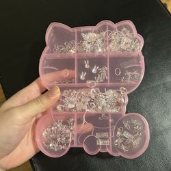 Box Of Silver Nail Charms
