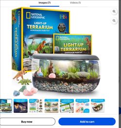 National Geographic light up terrarium