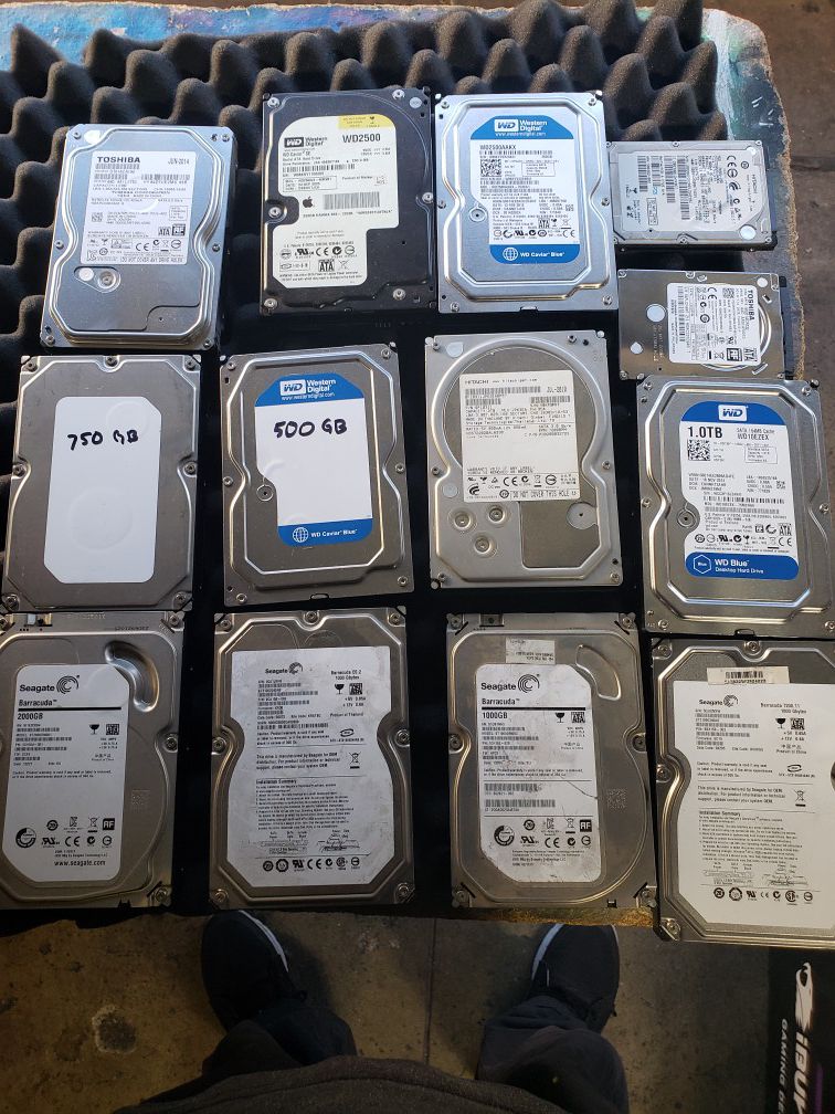Lot 13 hard drives