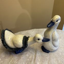 2 Ceramic Ducks 