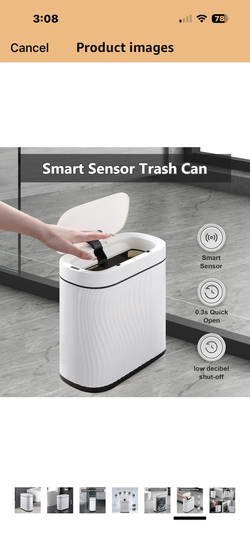 Syncvibe bathroom sensor trashcans