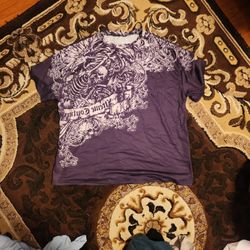 Y2K Shirt Skull Design Tee