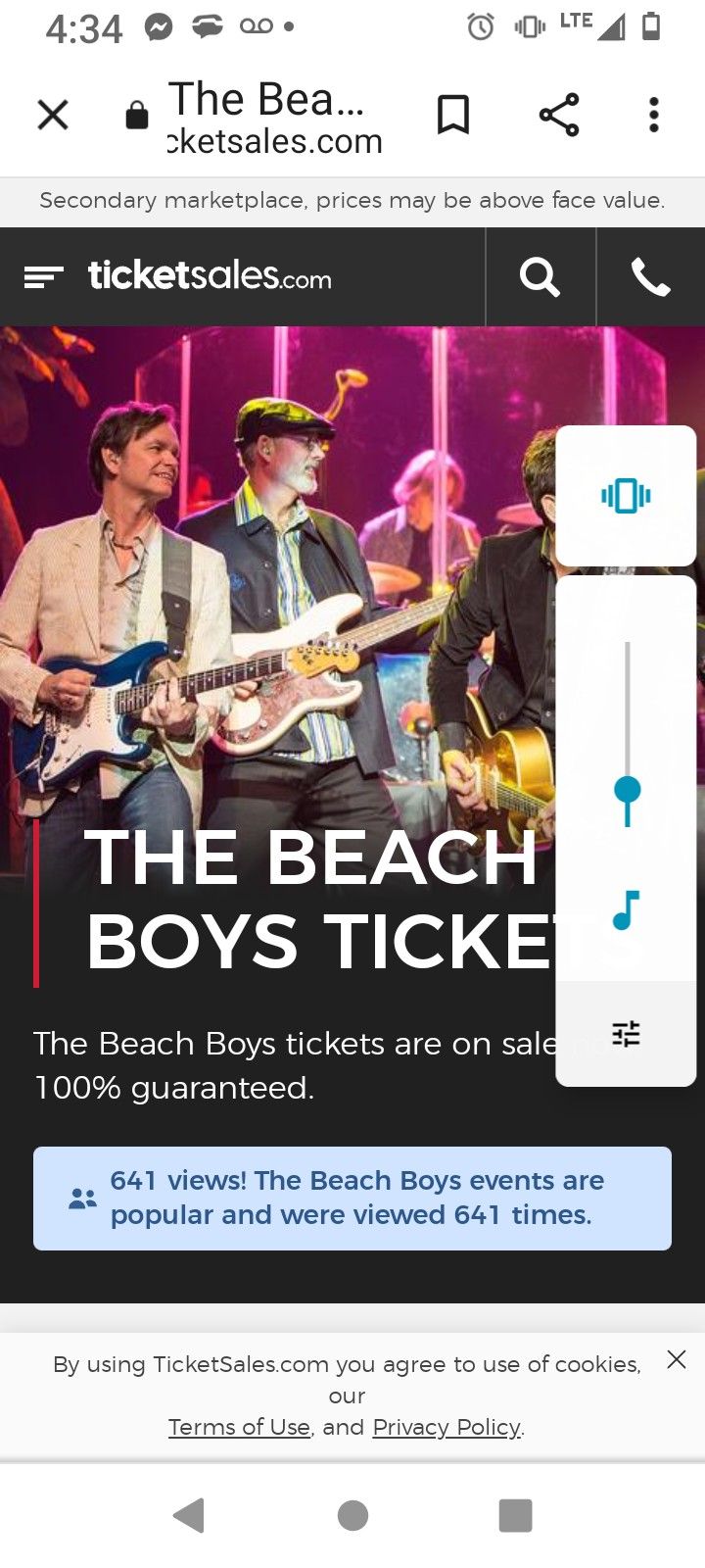 Beach Boys Concert Tickets 2