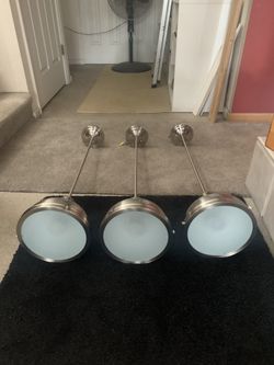 3 Pendant Lights 36” Drop
