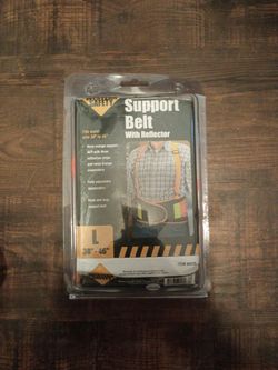 Tools-Western Safety Support Belt With Reflector Large (38-46")-Brand New