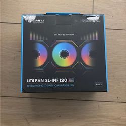 New Sealed LIAN Li Uni Fan SL-INF 120 3 Pack 120 PC Case Fans With Controller