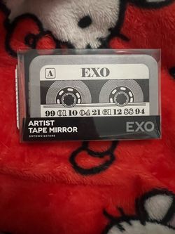 EXO ARTIST CASSETTE TAPE SHAPED MIRROR SMTOWN &STORE Gray/Black