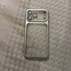 Silver Iphone 17 Pro Max Case