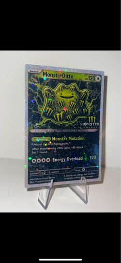 Ditto Pokemon Trading Card ~ Monster Energy Drink merch fan art collectible