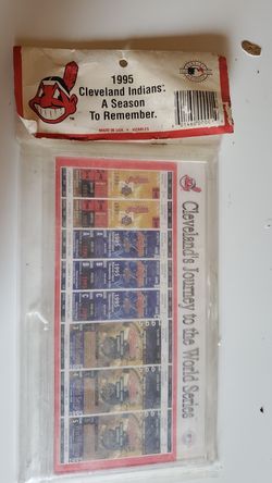 Cleveland's journey to the world series 1995 collection tickets