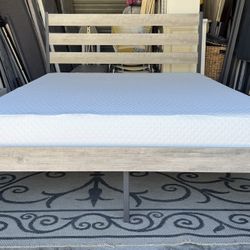 Full Size Bed Frame with Mattress